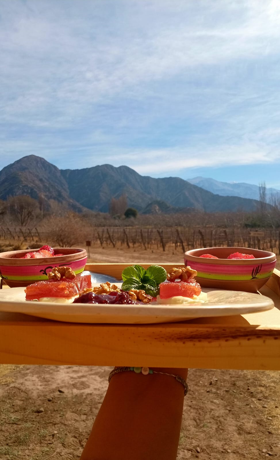 Atardecer en Finca Concepción, La Rioja