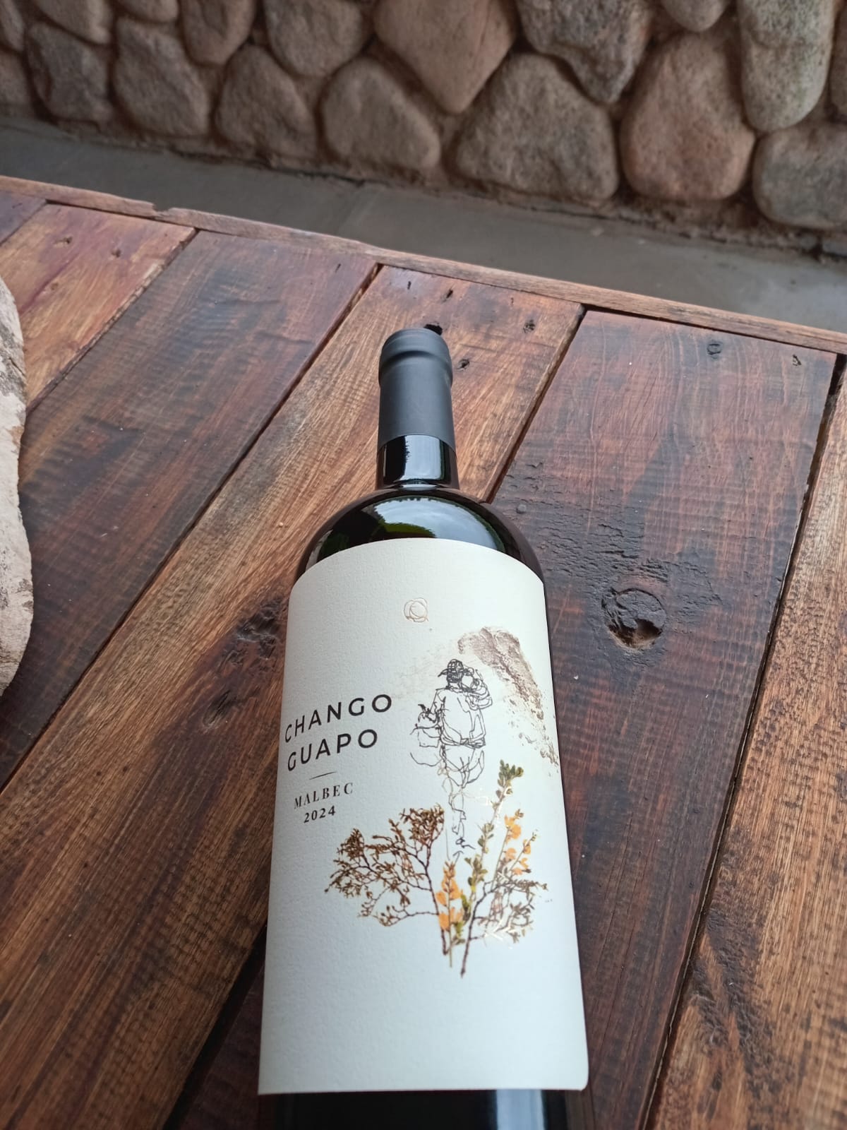 Botella de Malbec Chango Guapo en Finca Concepción